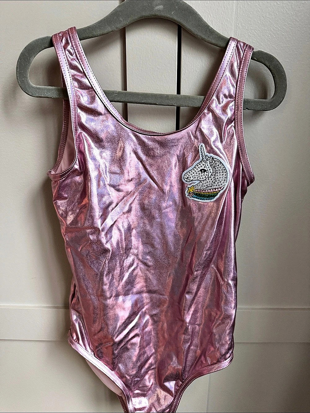 Lola and the Boys Bella Unicorn Swimsuit Girls Size Small 8 Pink NWT